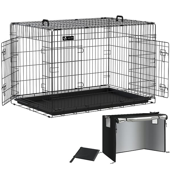 PAWHUT Cage chien démontable - enclos chien intérieur/extérieur