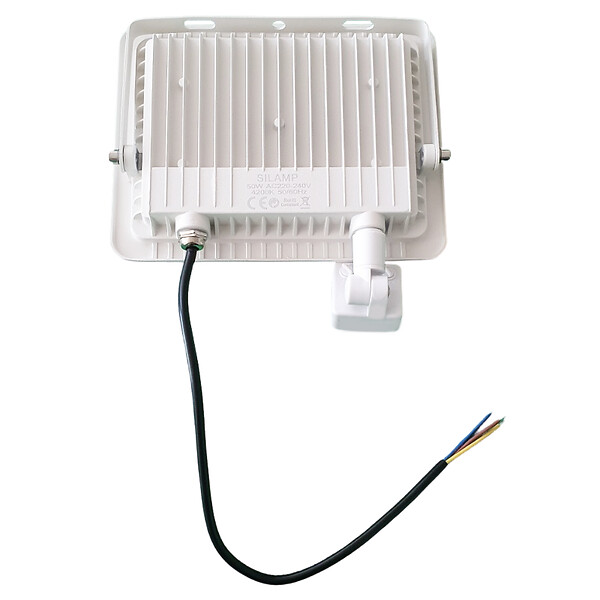 Projecteur LED 30W avec Détecteur de Mouvement Crépusculaire Extra Plat  IP65 BLANC (Pack de 10)