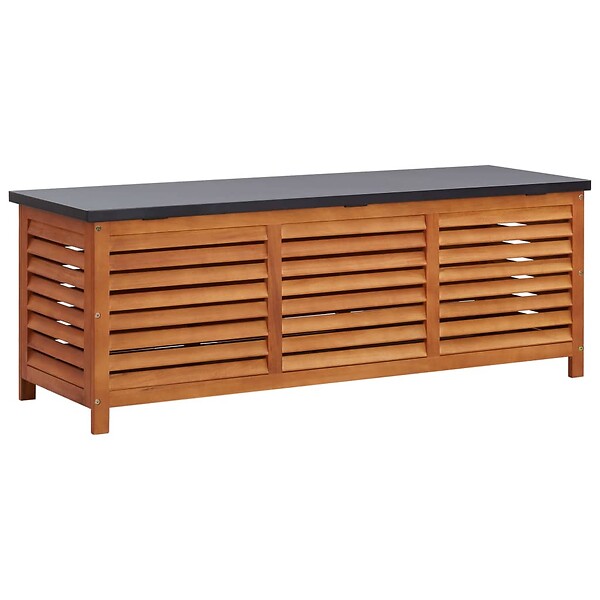 Coffre de Rangement Exterieur 280L en PP 116x44x55CM Style Bois