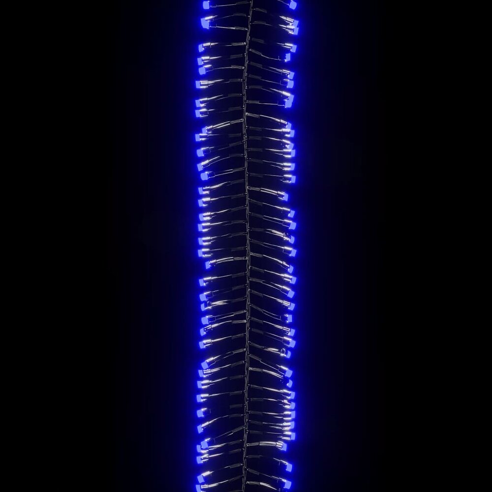 vidaxl guirlande lumineuse à led groupées 1000 led bleu 11 m pvc