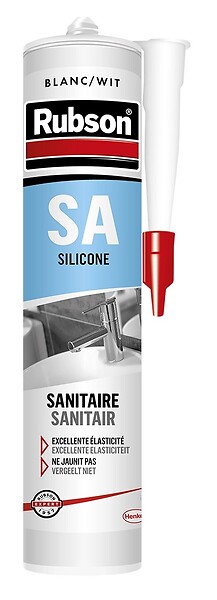 Mastic silicone sanitaire blanc 300ml - RUBSON - 165170