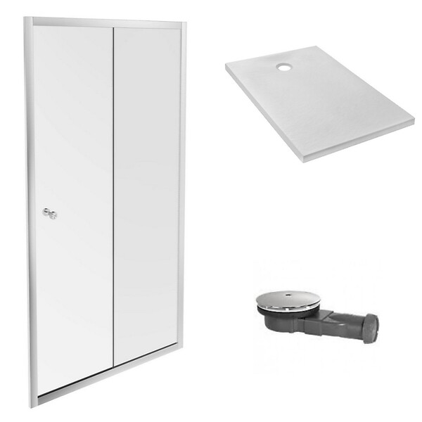 Receveur douche JACOB DELAFON Ipso 140 x 80 + paroi coulissante niche