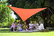 JARDILINE Pack voile d'ombrage triangulaire Camping Serenity 5m terraco ...