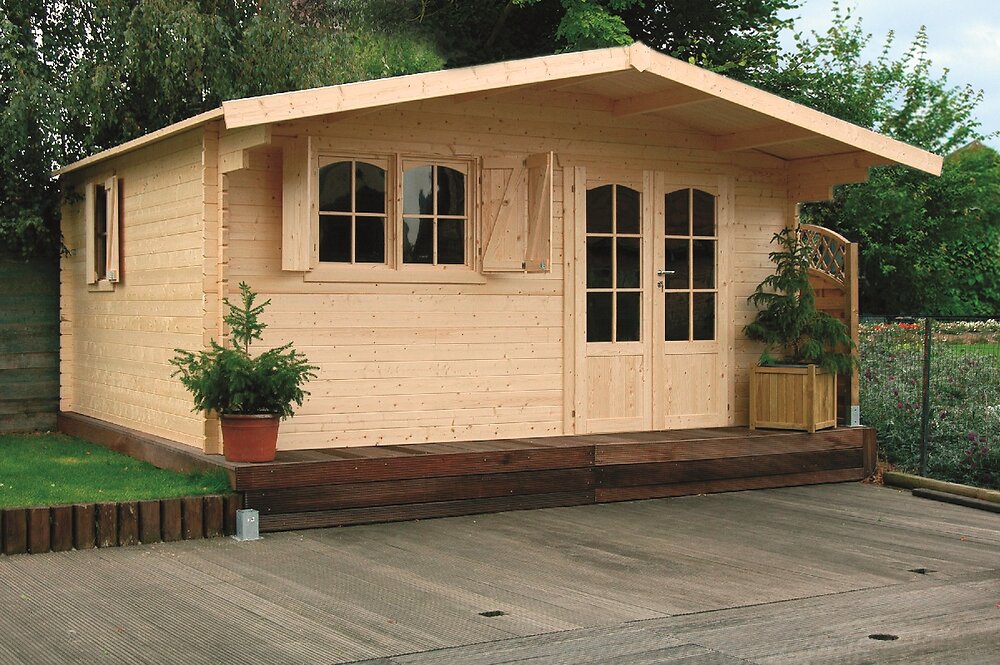 SOLID Abri de jardin bois - Autoclav&eacute; - 19,98m&sup2; - CHAMBERY