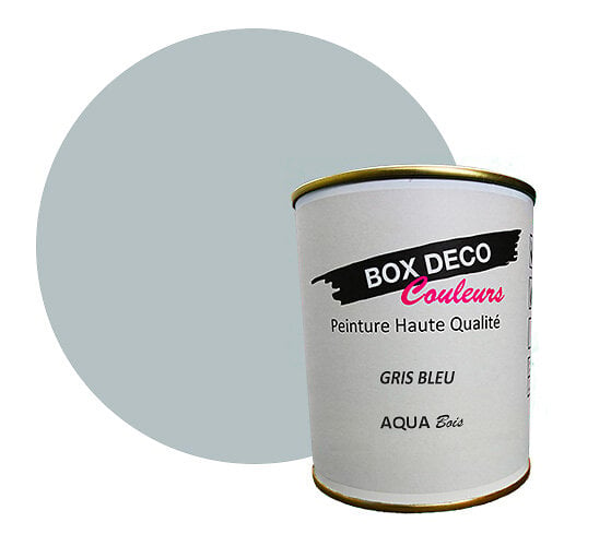 Noir-Peinture meuble bois intérieur à base d'acrylique aspect mat Aqua Bois  - 750 ml