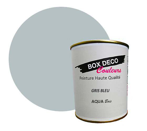 Noir-Peinture meuble bois intérieur à base d'acrylique aspect mat Aqua Bois  - 750 ml