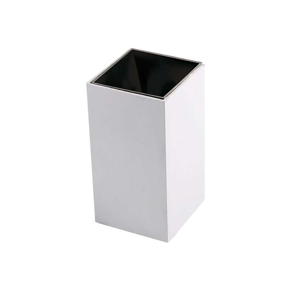 plafonnier en saillie carré gu10/mr16 ø75mm blanc réflecteur noir max 35w