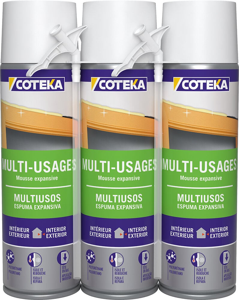 COTEKA - Mousse expansive multi-usages 3x500ml - large