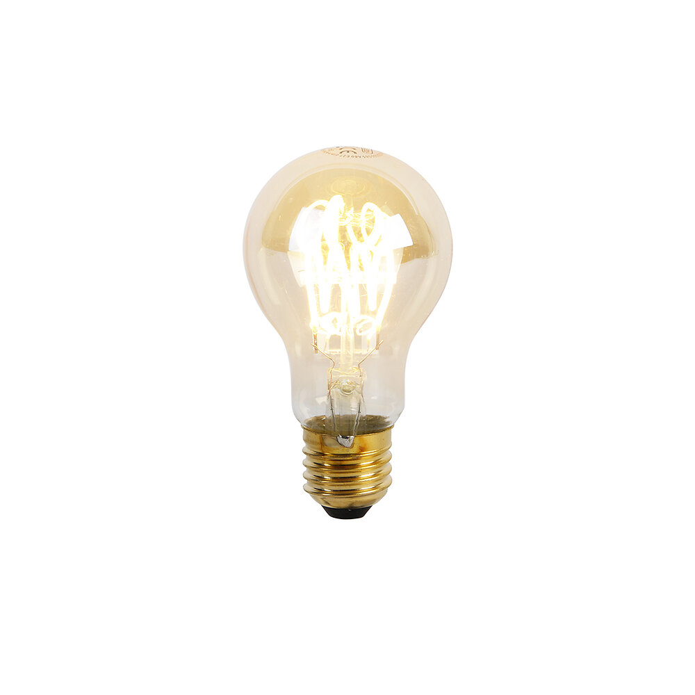 lampe spirale led dimmable e27 a60 goldline 4w 270 lm 2200k