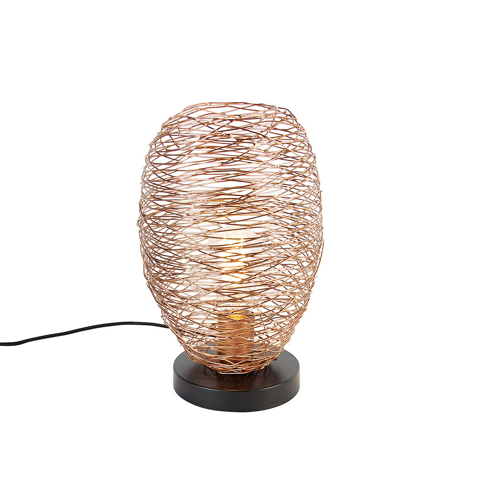 lampe à poser design cuivre 30 cm - sarella