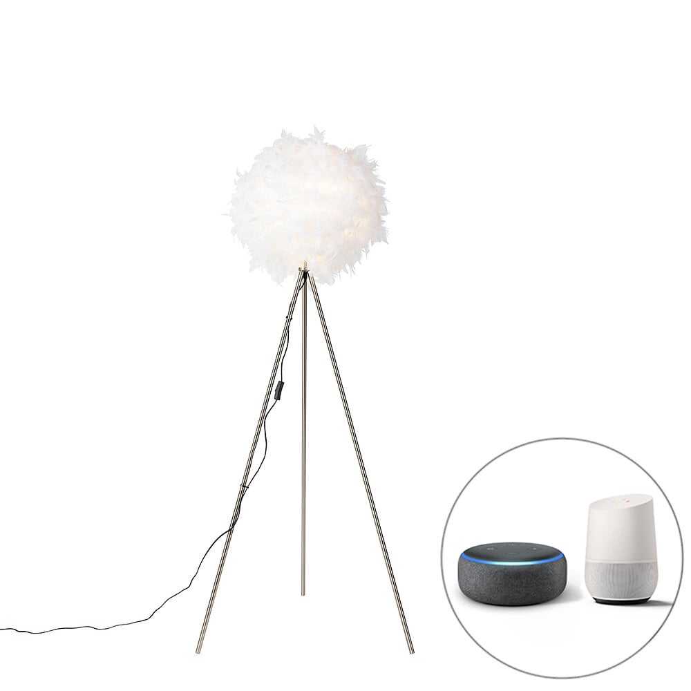 lampadaire romantique intelligent blanc avec wifi a60 - plume