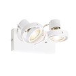 QAZQA - Spot moderne blanc 2 lumières - Master 50 - vignette