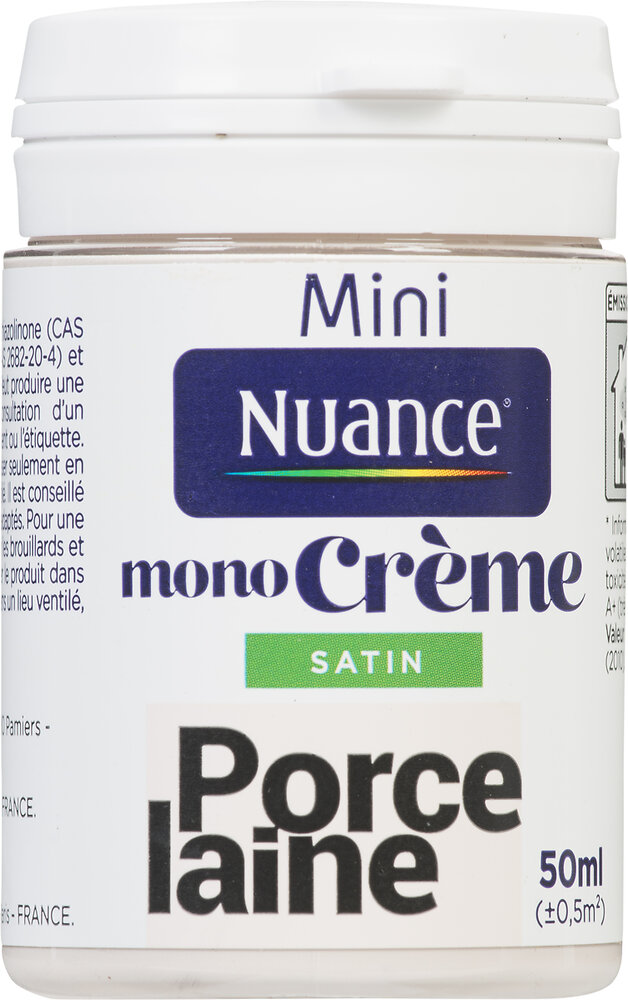 NUANCE - Peinture MonoCrème Porcelaine Satin 50ml - large