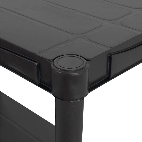 ITOOLS - Etagère plastique 4 tablettes L61xP31xH131cm NOIRE Charge 120kg ITOOLS - large