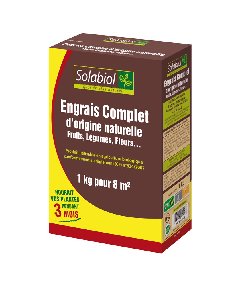 Engrais complet SOLABIOL Kg Bricomarché