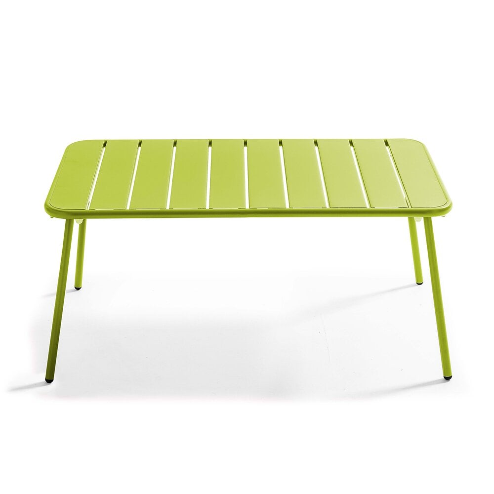 Table basse de jardin acier vert cactus | Bricorama