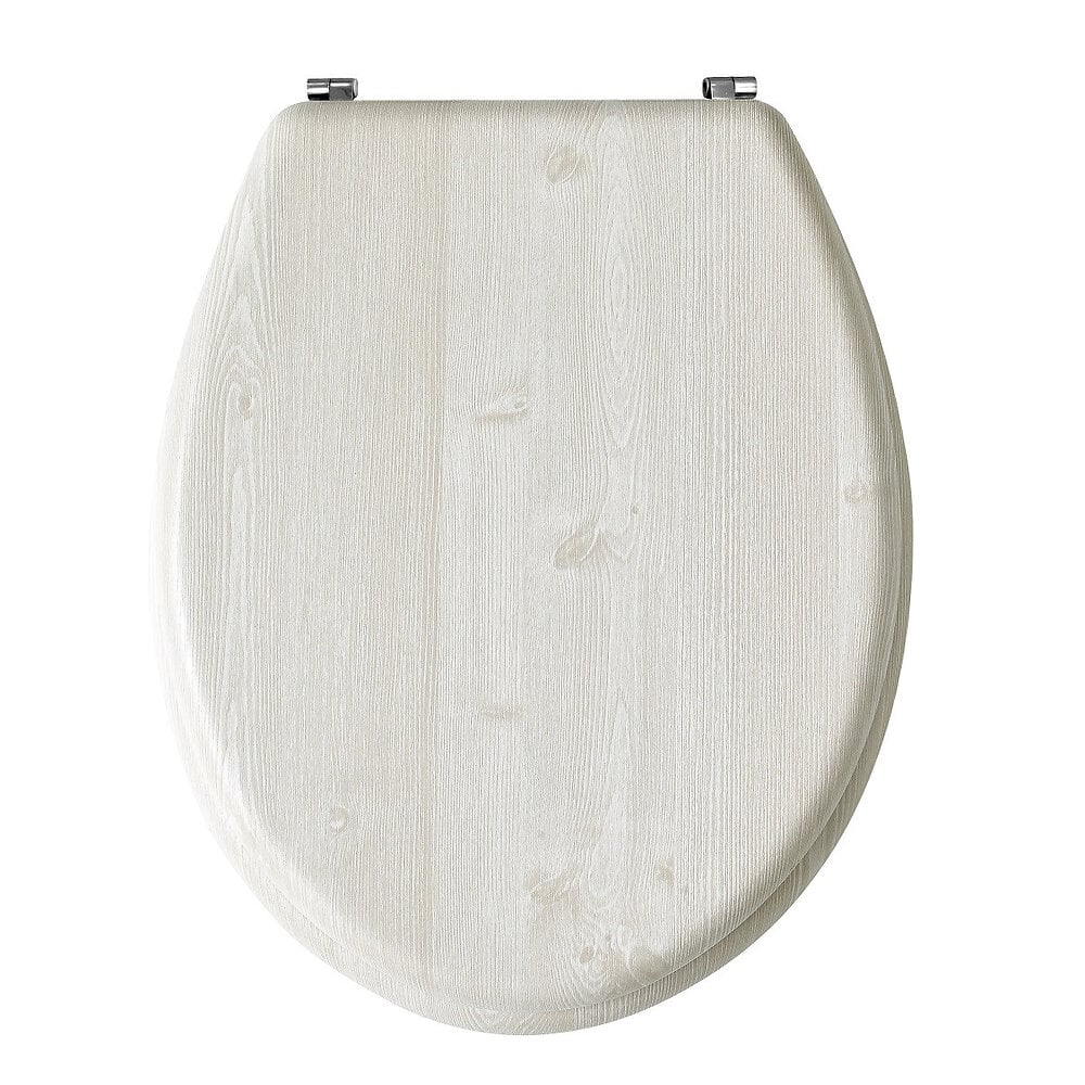 60117 Brosse WC avec support Ø 11x24 cm Blanc Céramique Rond Porte-brosse  de toilette