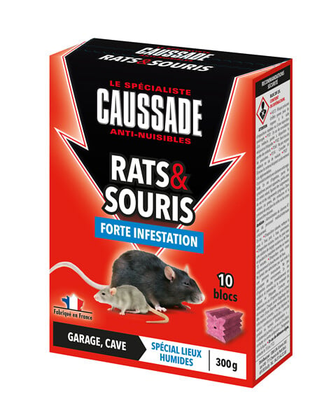 Anti-rats, souris et mulot céréales 5 x 25gr