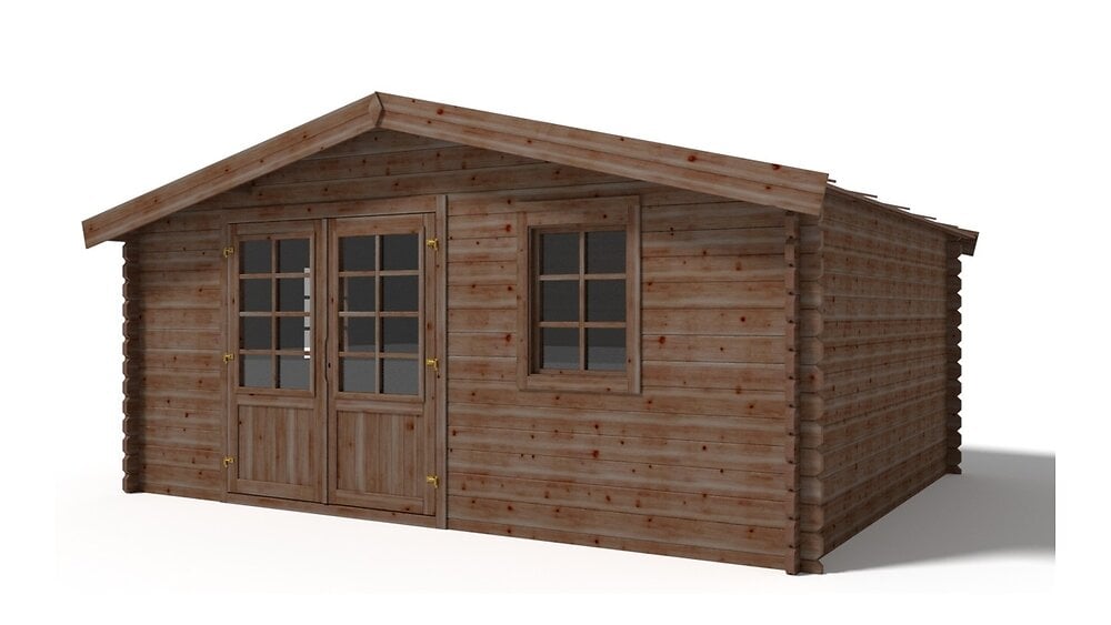 Abri de jardin en bois emboîté SOLID CHAMONIX 20m²