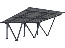 HABITAT ET JARDIN Carport solaire avec panneaux photovoltaïques - 715 x  575 x  ...