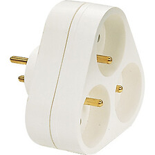 Bloc Multiprise 4x16A 3500W Câble 3m - Blanc - Chacon