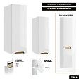 OTITEC - Ensemble complet de salle de bain - Meuble - Plan - Armoires - Miroir - Vasque à poser avec Siphon OFFERT | OPRA | 80 x 60 x 45 cm - vignette