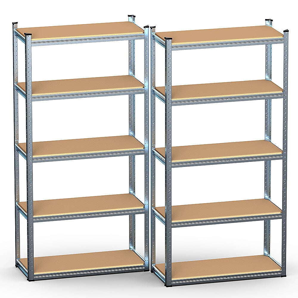 Tectake armoire de classement blain avec 5 étagères 40x80x180cm - gris  404377 - Conforama