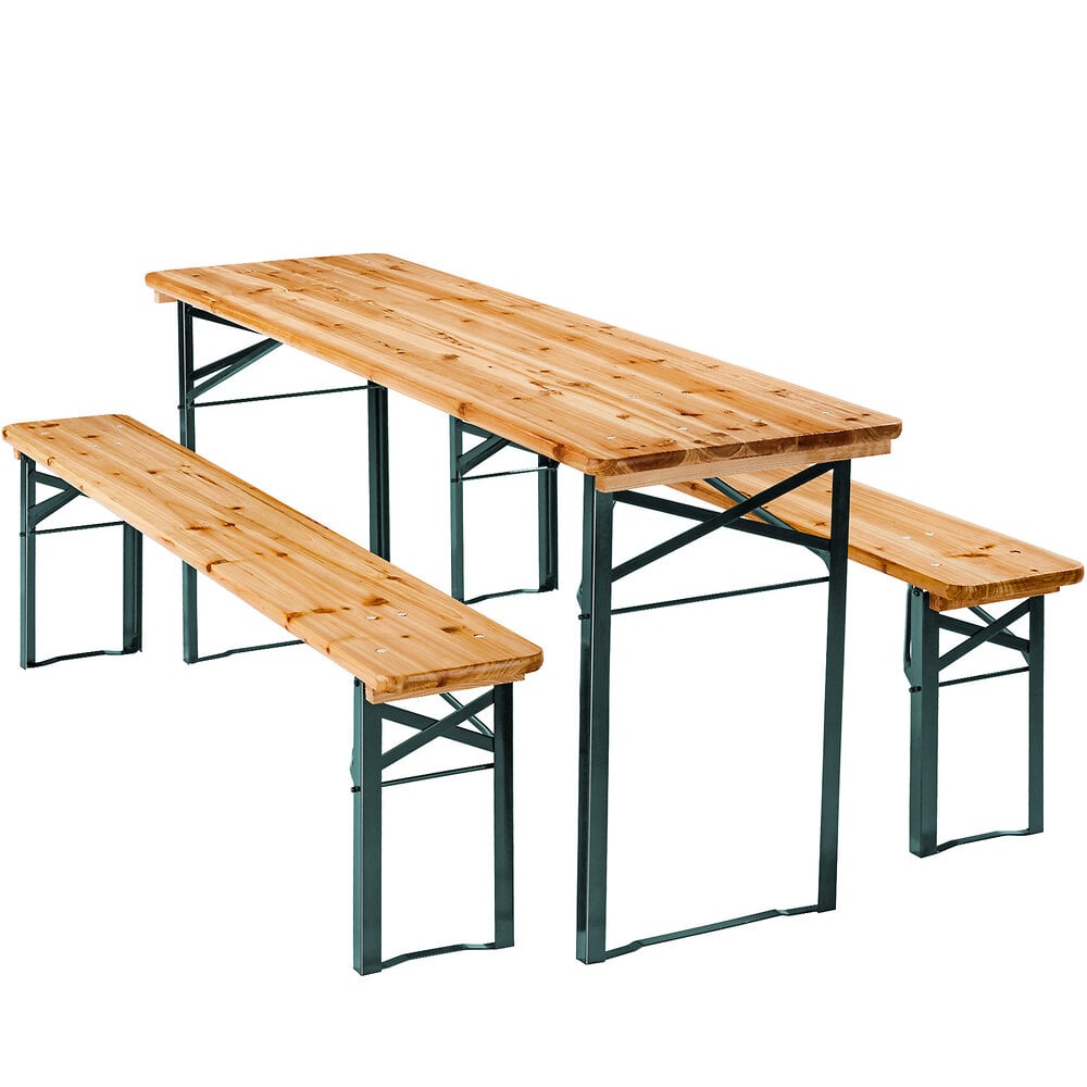 tillvex Table de jardin pliante en plastique 180x75 cm Table de