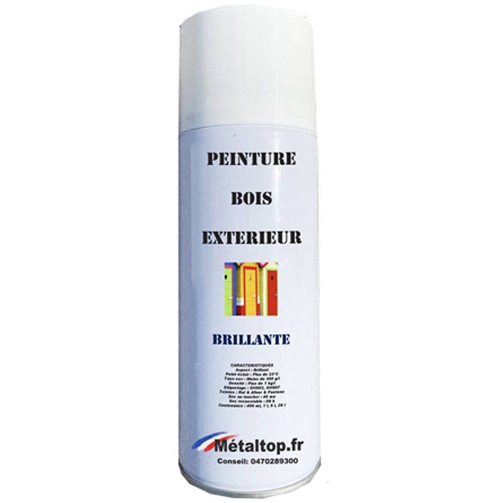 Peinture Bois Exterieur - Metaltop - Bleu de sécurité - RAL 5005 - Bombe  400mL | Bricomarché