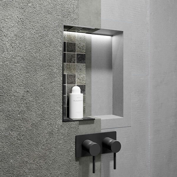 U-tile - Niche à carreler étanche U-Tile NICHE40/30 - Format intérieur 40x30cm - Profondeur 9cm - large