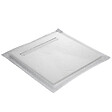 U-tile - Receveur de douche blanc 90 x 90 cm ultra léger en résine aspect ardoise - grille caniveau - vignette