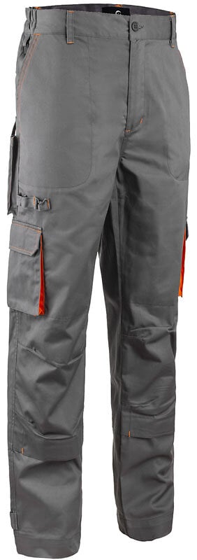 pantalon paddock ii coton polyester gris/orange tl - coverguard - 5pap15000l