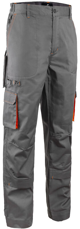 pantalon paddock ii coton polyester gris/orange txs - coverguard - 5pap1500xs