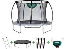 HABITAT ET JARDIN Trampoline prestige "jumper" 3,65 m et panier basket