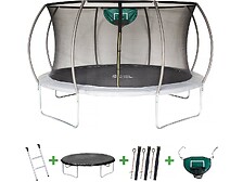 HABITAT ET JARDIN Trampoline prestige "jumper" 4,25 m et panier basket