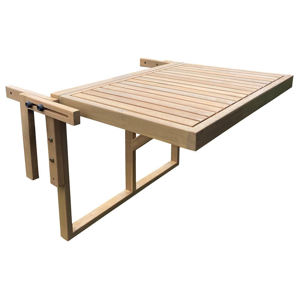 table de balcon rabattable en acacia sumba