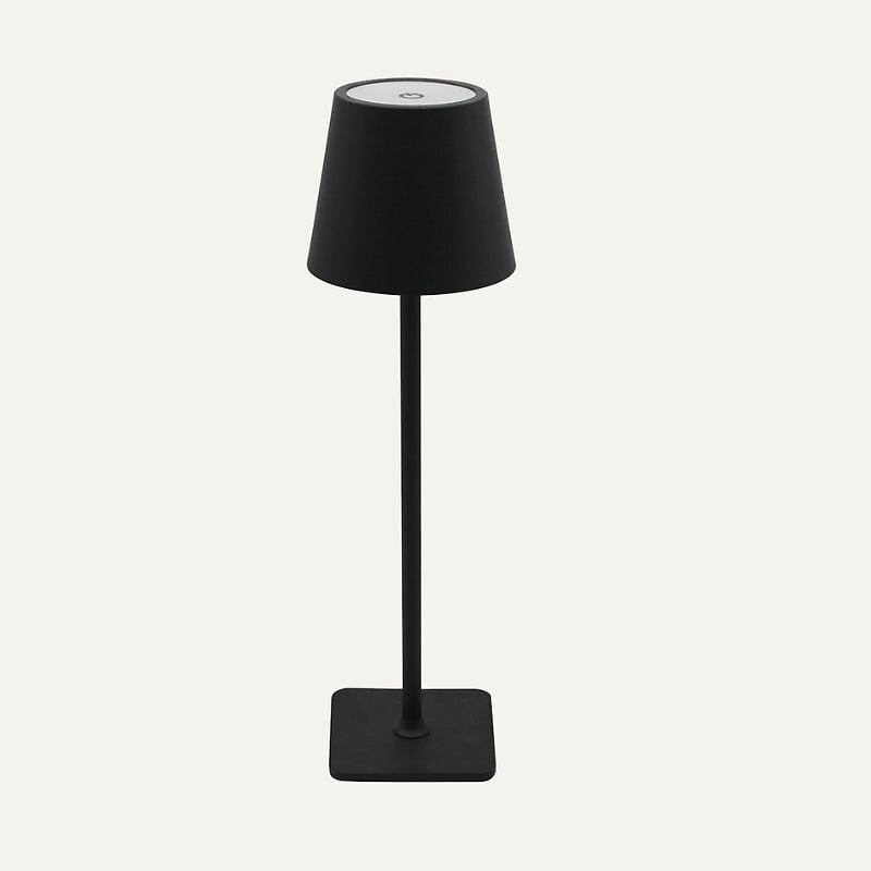lampe de table rechargeable tactile noire 3w cct - silamp