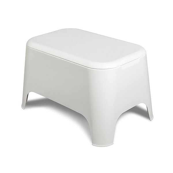 TOOMAX - Table basse de jardin 59x 39x 36cm Blanche Avec couvercle Extérieur / Intérieur TOOMAX - large