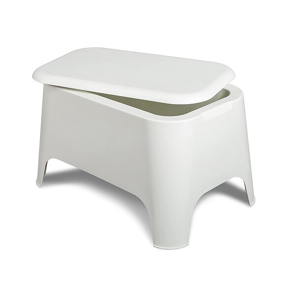 TOOMAX - Table basse de jardin 59x 39x 36cm Blanche Avec couvercle Extérieur / Intérieur TOOMAX - large