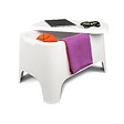 TOOMAX - Table basse de jardin 59x 39x 36cm Blanche Avec couvercle Extérieur / Intérieur TOOMAX - vignette