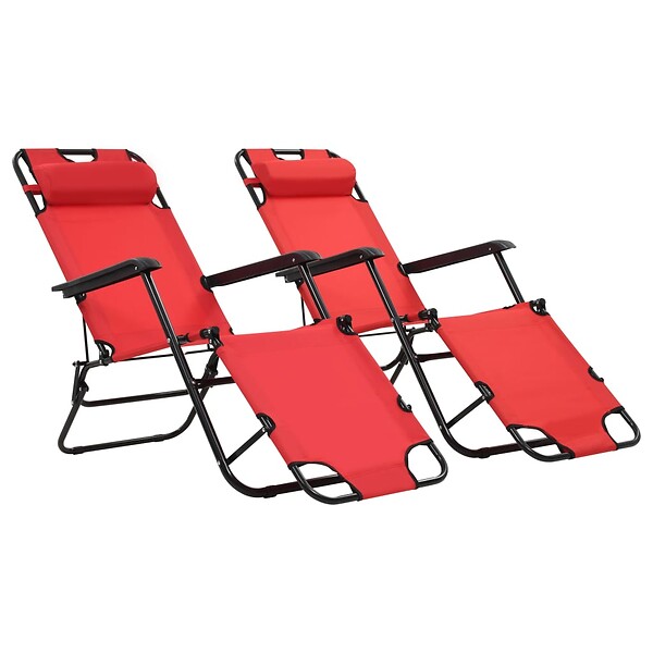 Lot De 2 Repose-pieds Acier Mid School 4 1/4″ – Neuf En Boîte Ouverte, Rouges