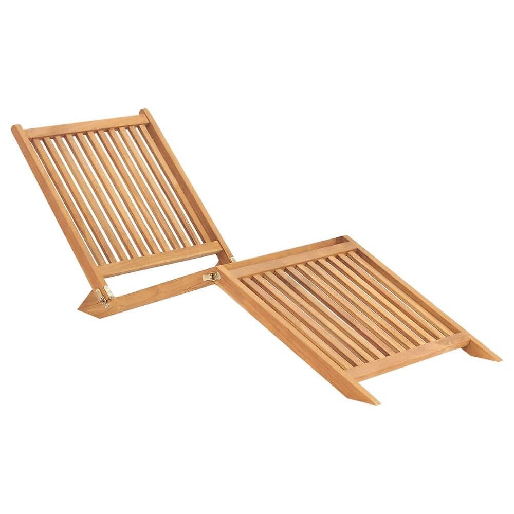 transat chaise longue bain de soleil lit de jardin terrasse meuble d'extérieur bois de teck solide 02_0012715