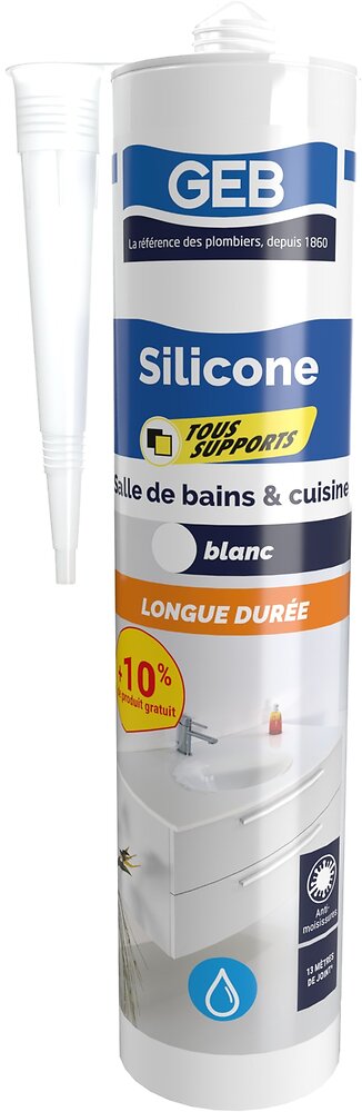 Silicone+GEB+Tous+Supports+Blanc+280ml++10%25+Offerts