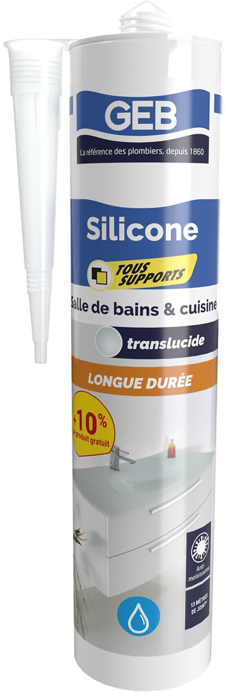 Silicone+GEB+Tous+Supports+Translucide+280ml++10%25+Offerts