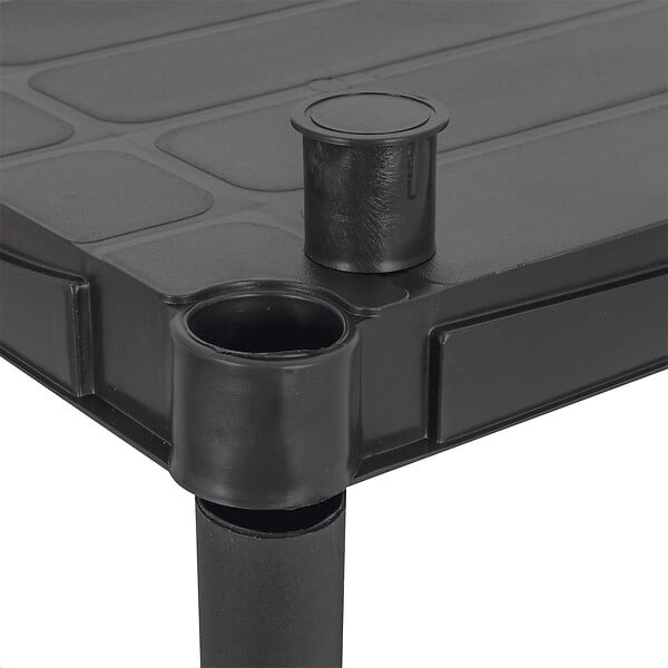 ITOOLS - Etagère plastique 4 tablettes L61xP31xH131cm NOIRE Charge 120kg ITOOLS - large