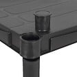 ITOOLS - Etagère plastique 4 tablettes L61xP31xH131cm NOIRE Charge 120kg ITOOLS - vignette