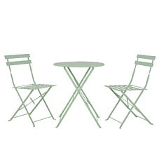 AVRIL PARIS Table et chaises pliantes bistrot balcon terrasse- 2 places - ...