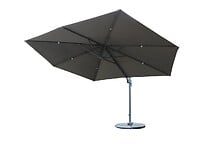 CIDDECO Parasol déporté - Aluminium et polyester - 200gr/m2 - 3x4.2m