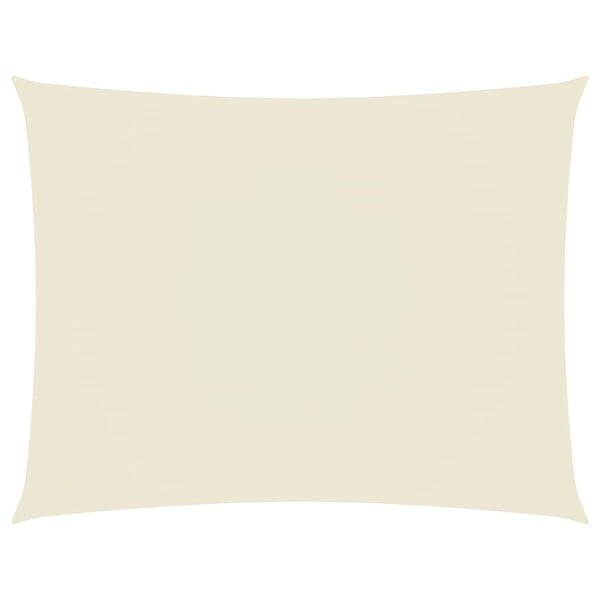 VIDAXL - vidaXL Voile de parasol Tissu Oxford rectangulaire 4x6 m crème - large