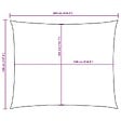 VIDAXL - vidaXL Voile de parasol Tissu Oxford rectangulaire 4x6 m crème - vignette